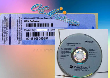 Original Windows 7 Coa Sticker , Genuine Windows 7 Home Premium Coa